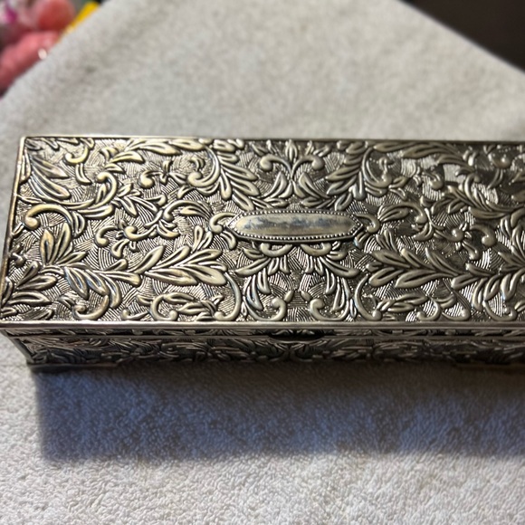 VINTAGE AUTHENTIC GODINGER MIRRORED JEWELRY BOX - Picture 6 of 9